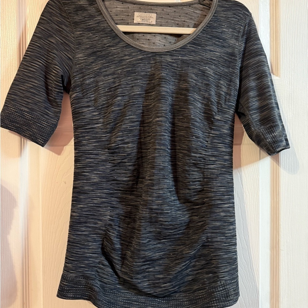 Athleta Charcoal Long Sleeve Women's Top